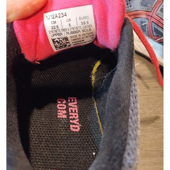 Ladies Asics Gel Contend 5 Running Shoes Size 5 - Picture 5 of 7